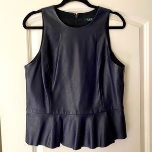 Ralph Lauren Leather Top